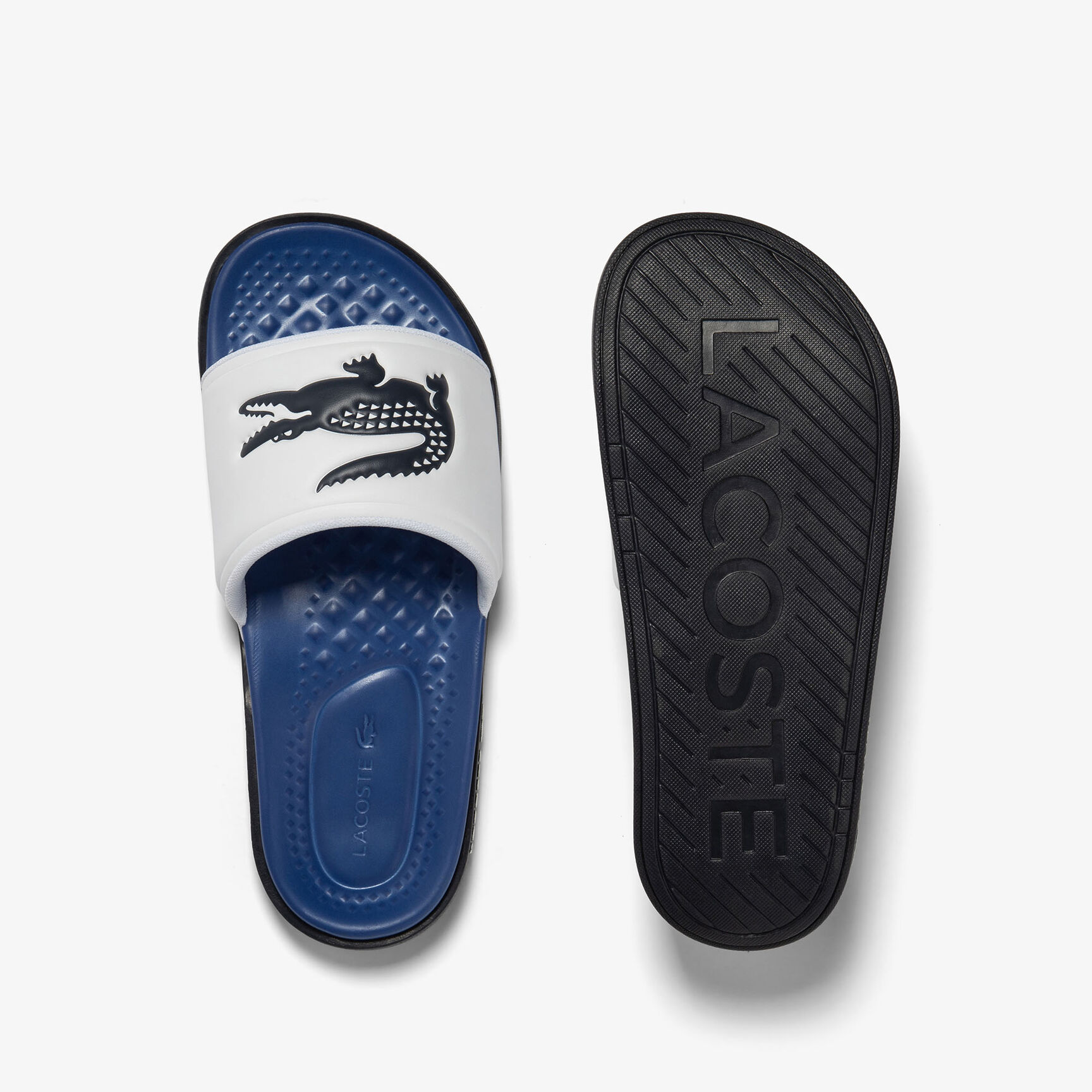 Men's Lacoste Croco Dualiste Synthetic Slides