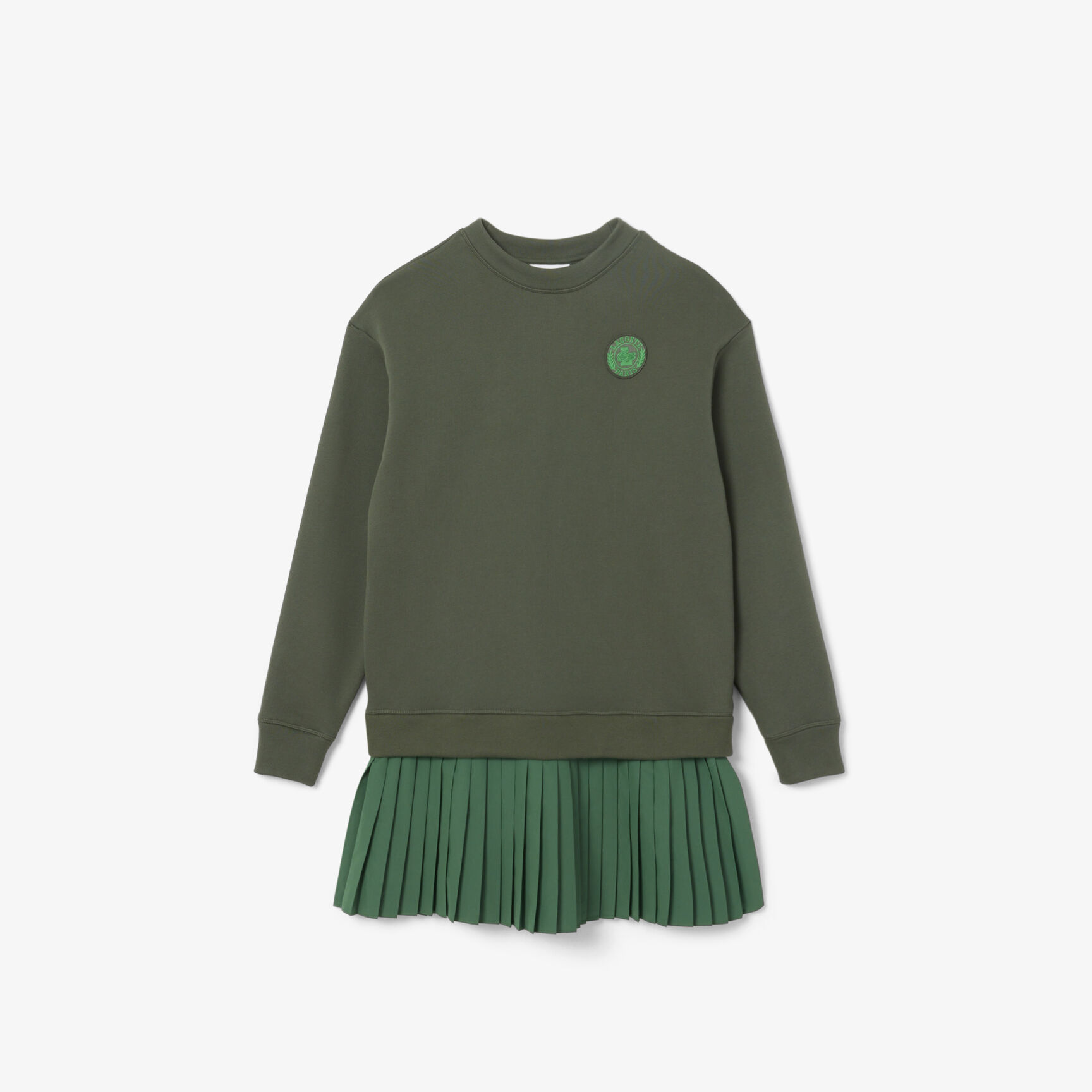 فستان سويت شيرت مطوي من القماش المخلوط