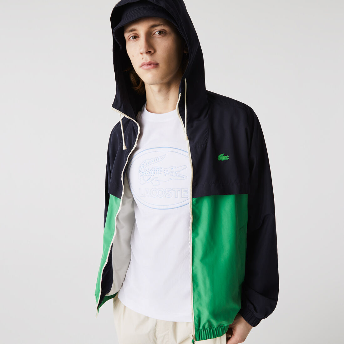 Men's Crew Neck Embroidered Logo Cotton T-shirt