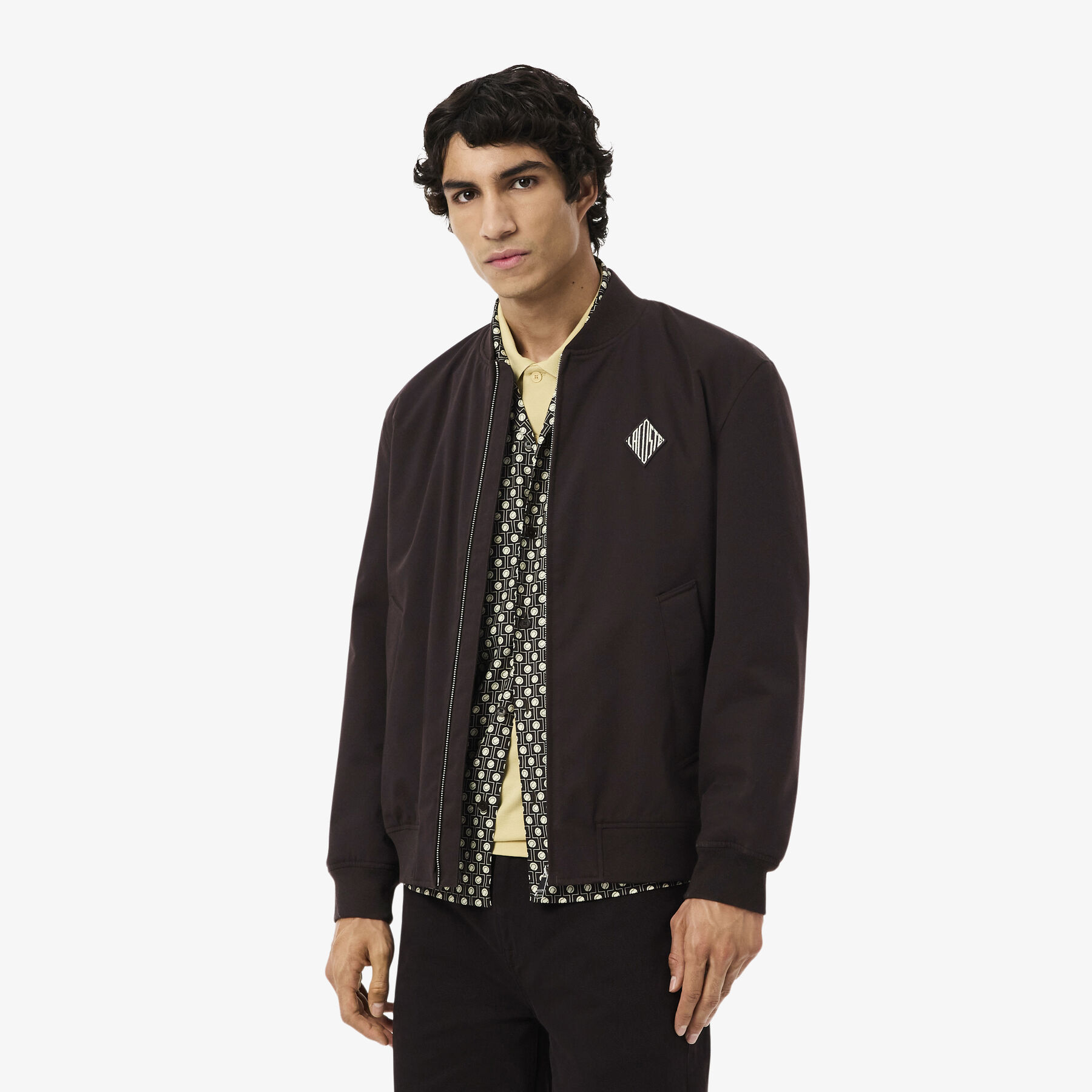 Retro Badge Water-Repellent Bomber Jacket lacoste retro badge water repellent bomber jacket