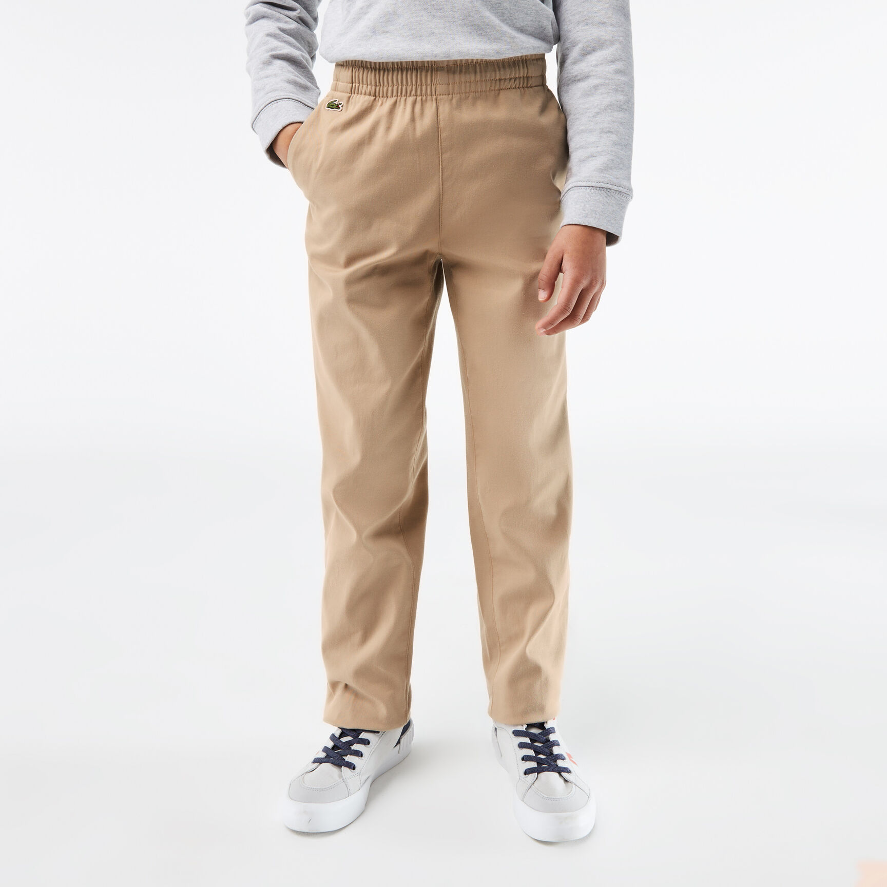 Boys' Lacoste Stretch Cotton Gabardine Chinos Boys' Lacoste Stretch Cotton Gabardine Chinos
