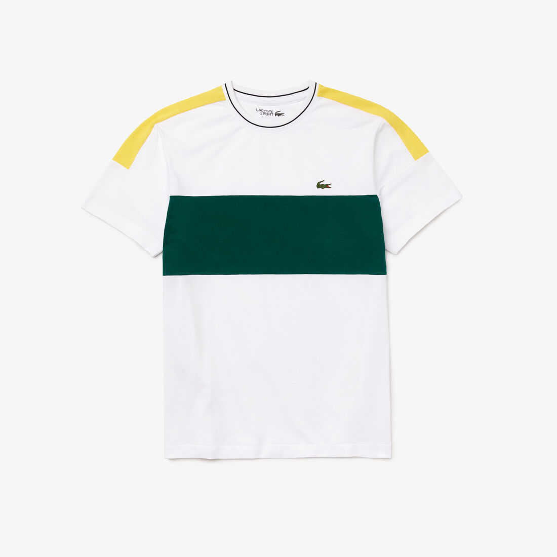 Men’s Lacoste SPORT Ultra-Light Colorblock Cotton T-shirt Men’s Lacoste SPORT Ultra-Light Colorblock Cotton T-shirt