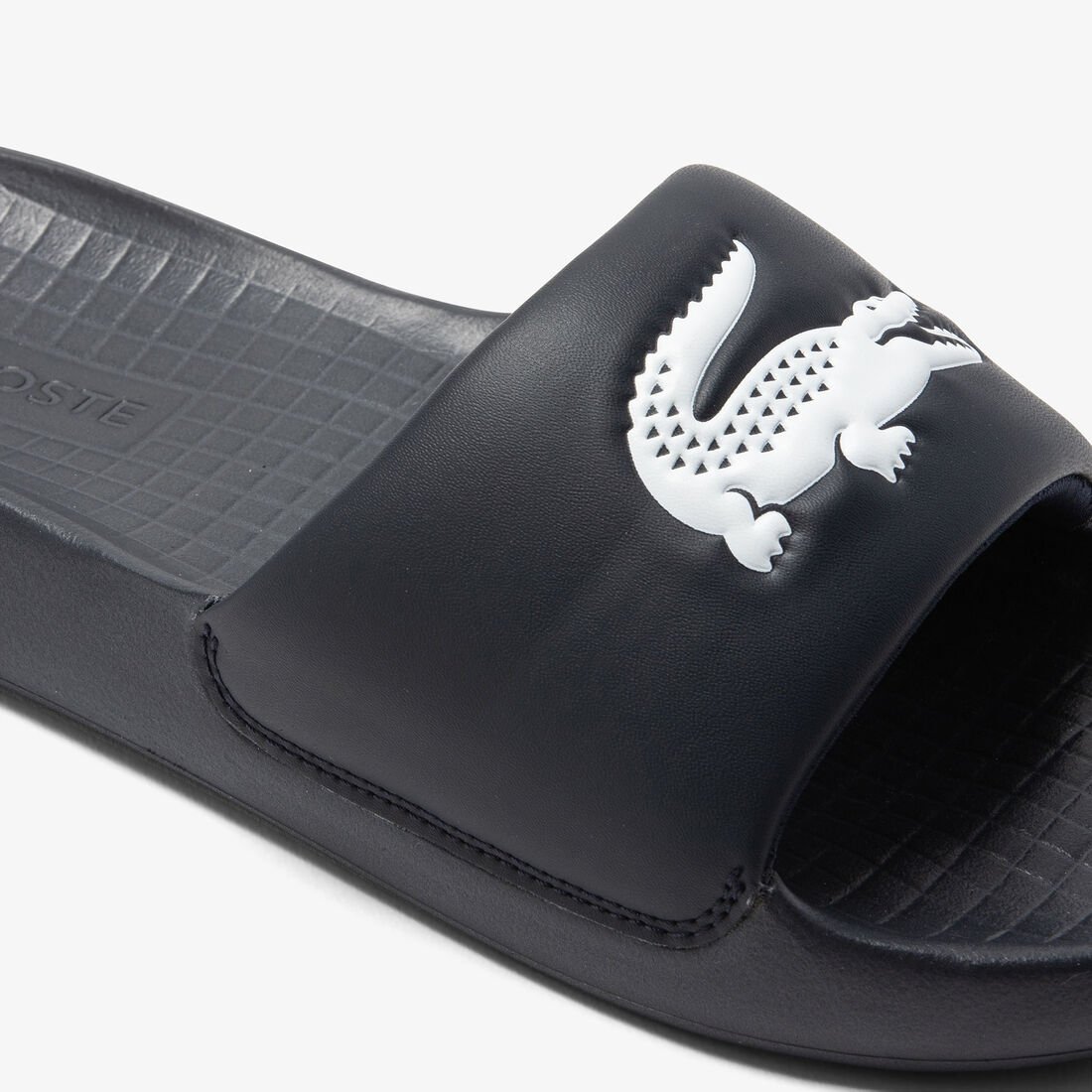 Men's Lacoste Croco 1.0 Synthetic Slides Men's Lacoste Croco 1.0 Synthetic Slides