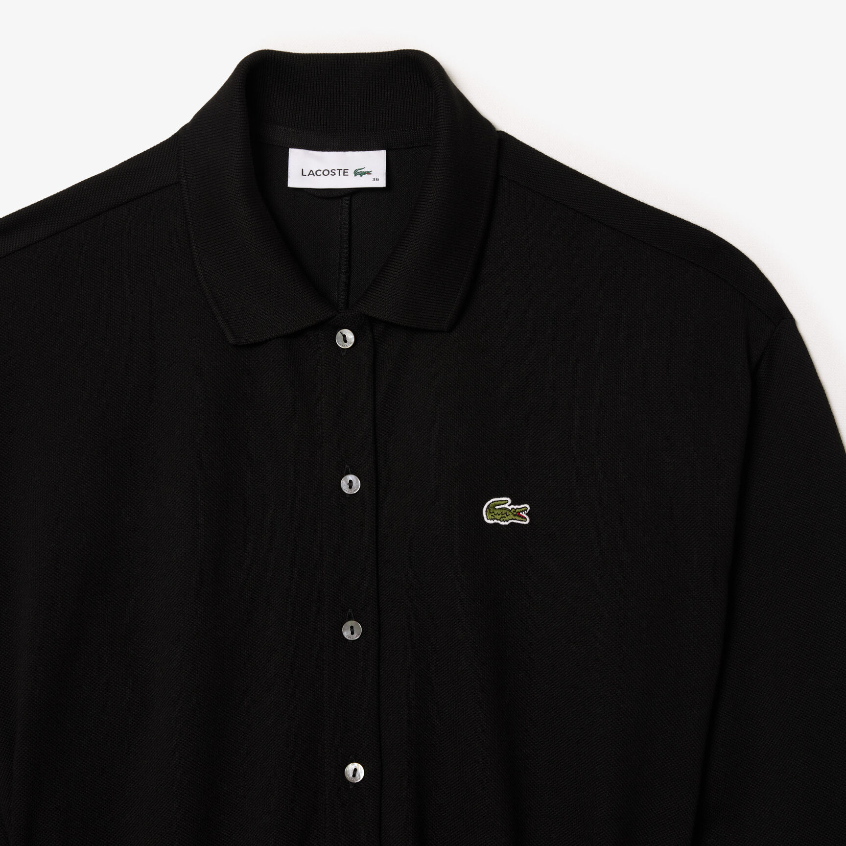 3/4 Sleeve Cotton Pique Polo Dress