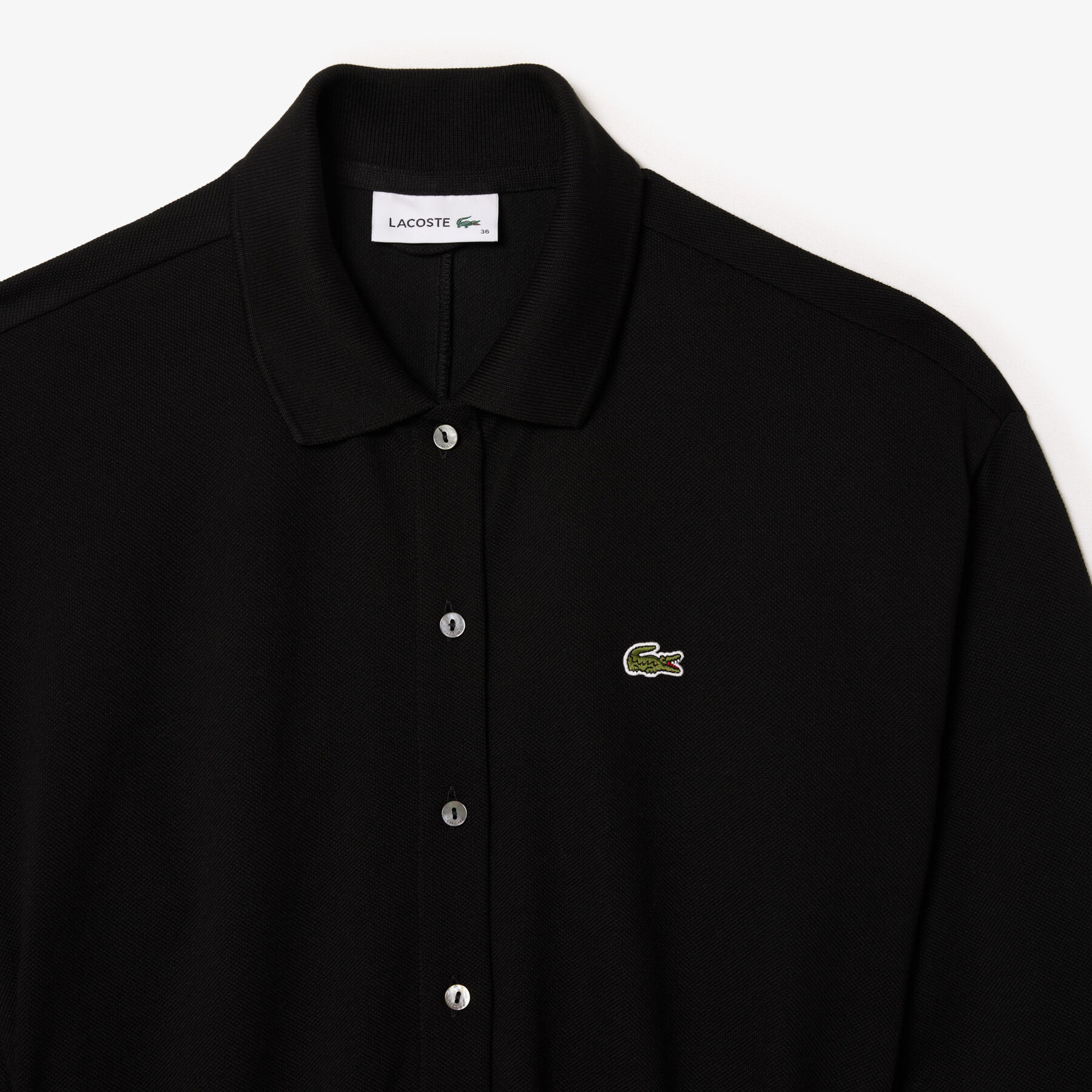 3/4 Sleeve Cotton Pique Polo Dress