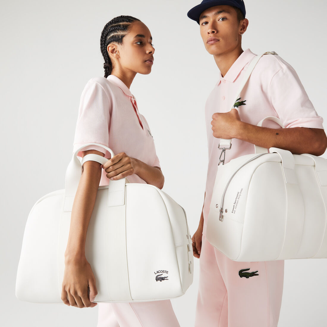 Unisex Lacoste Supple Leather Weekend Bag