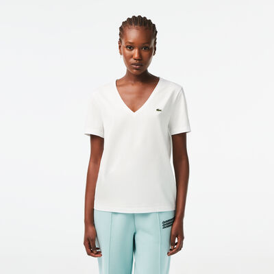 Women’s V-neck Loose Fit Cotton T-shirt