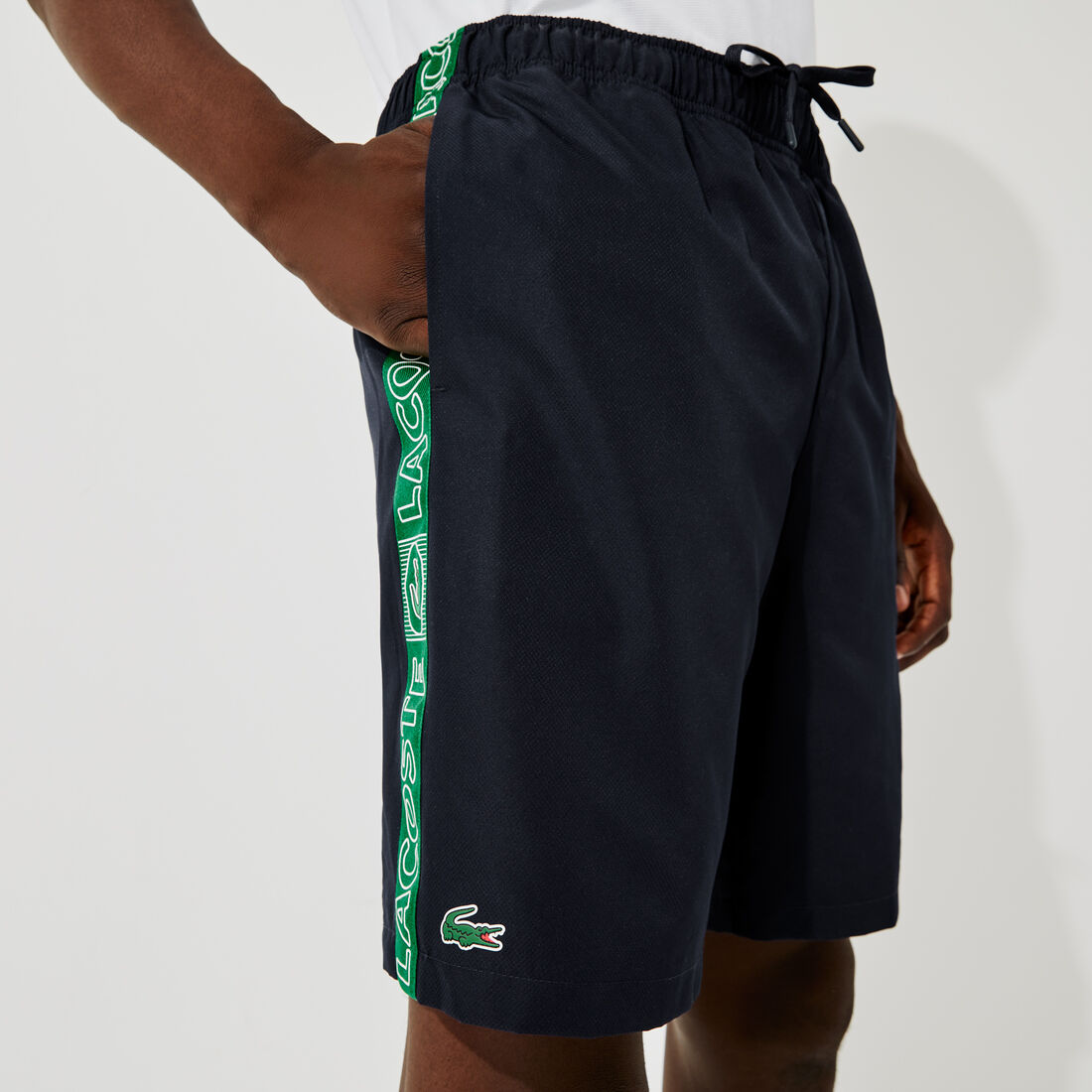 Men's Lacoste SPORT Branded Side Bands Shorts Men's Lacoste SPORT Branded Side Bands Shorts