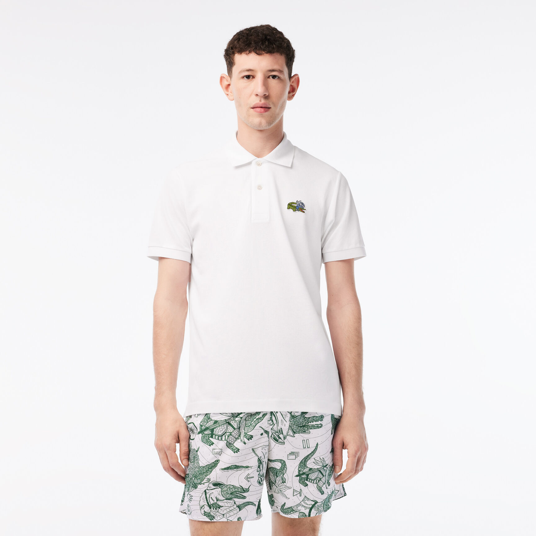 Men’s Lacoste x Netflix Organic Cotton Polo Shirt Men’s Lacoste x Netflix Organic Cotton Polo Shirt