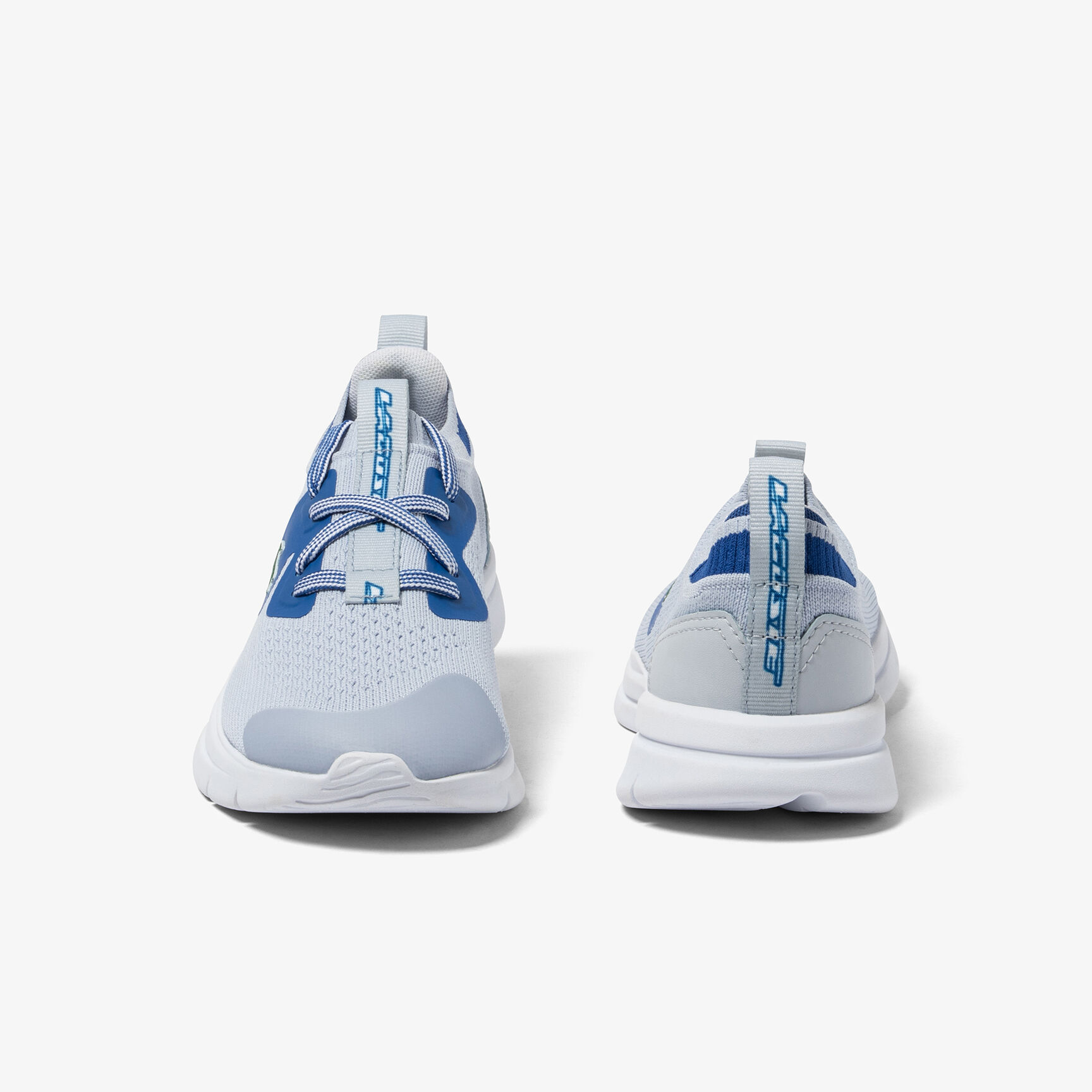 Children's Lacoste Run Spin Knit Textile Trainers