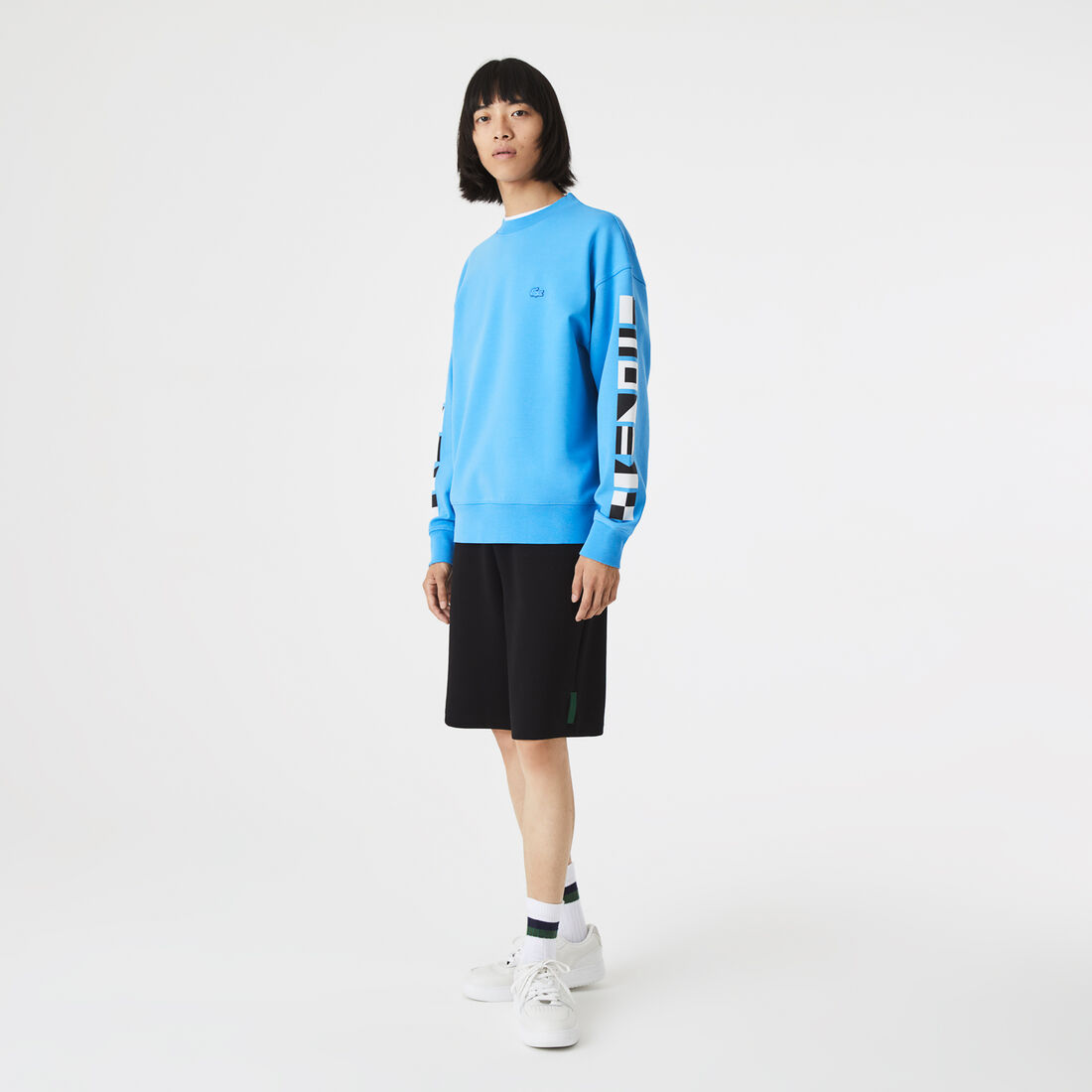 Men's Lacoste Loose Fit Reflective Print Sweatshirt Men's Lacoste Loose Fit Reflective Print Sweatshirt