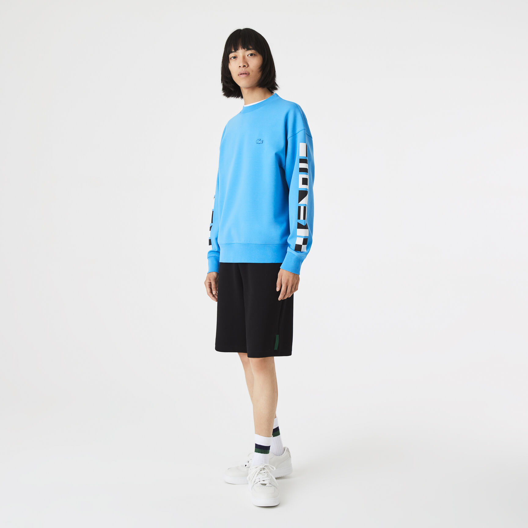 Men's Lacoste Loose Fit Reflective Print Sweatshirt Men's Lacoste Loose Fit Reflective Print Sweatshirt