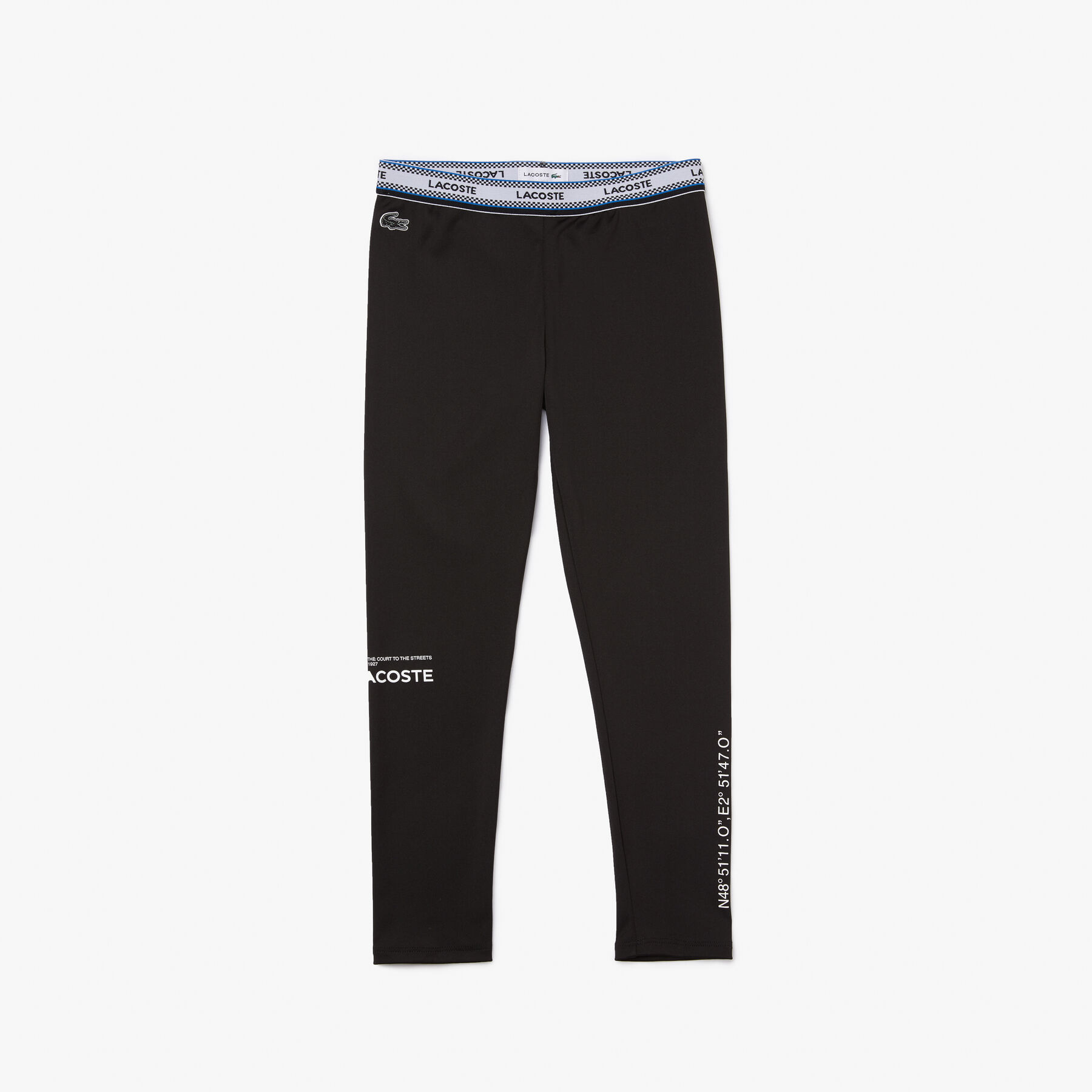 Girls' Lacoste Printed Waist Leggings girls lacoste printed waist leggings