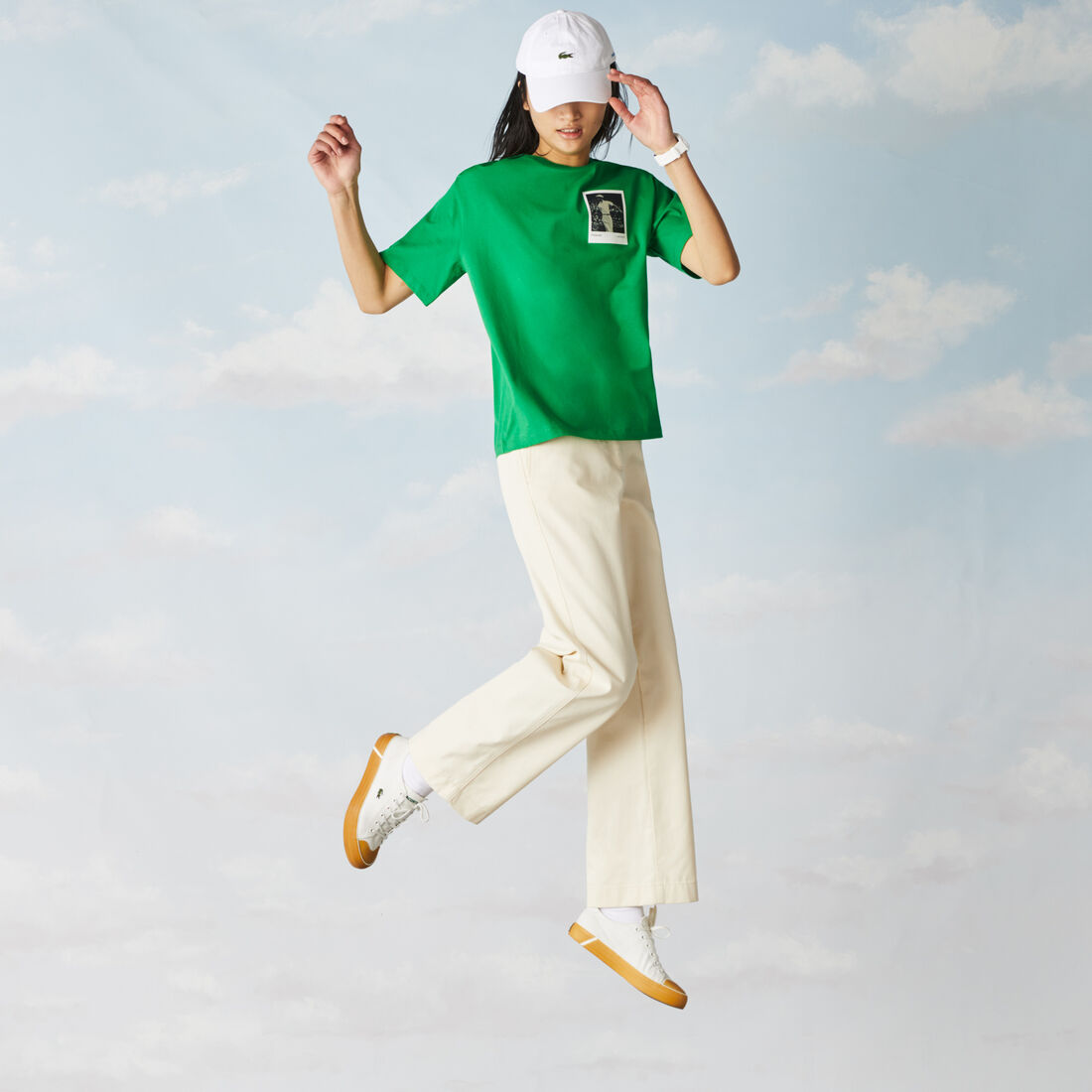 Women’s Crew Neck Polaroid Collaboration Print Cotton T-shirt Women’s Crew Neck Polaroid Collaboration Print Cotton T-shirt