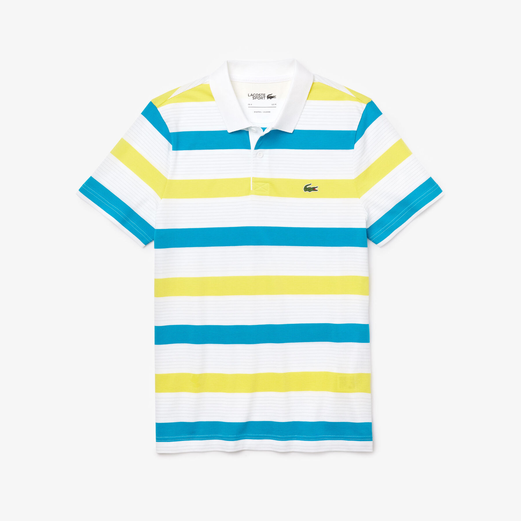 Men's Lacoste SPORT Striped Ultra-Light Cotton Polo Shirt Shirt men s lacoste sport striped ultra light cotton polo shirt shirt