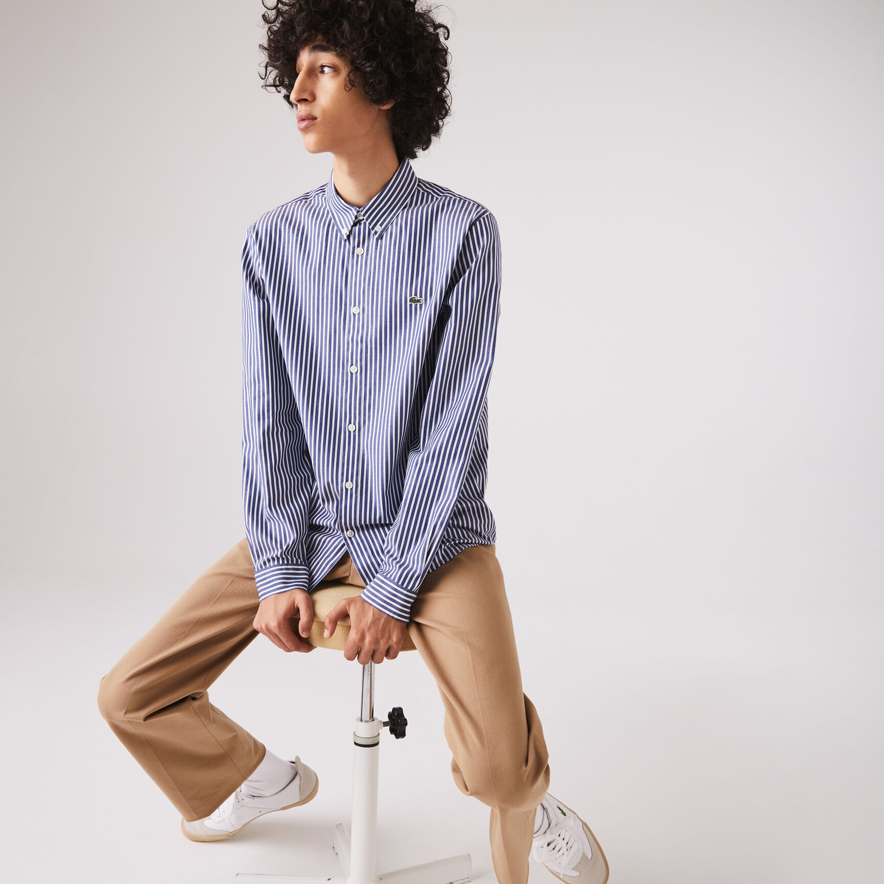 Men's Regular Fit Striped Cotton Shirt Men's Regular Fit Striped Cotton Shirt