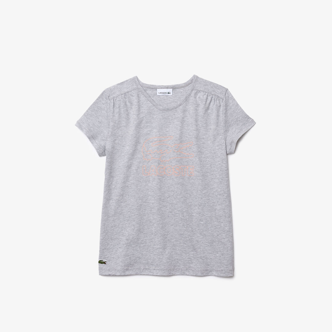 Girls' Crew Neck Printed Cotton T-shirt