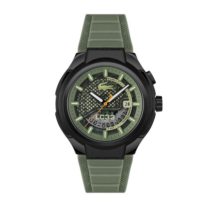 Lc33 Green Silicone Watch