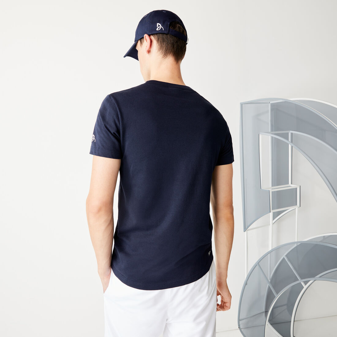 Men's Lacoste SPORT Collab Youssef SY Breathable Cotton T-shirt Men's Lacoste SPORT Collab Youssef SY Breathable Cotton T-shirt