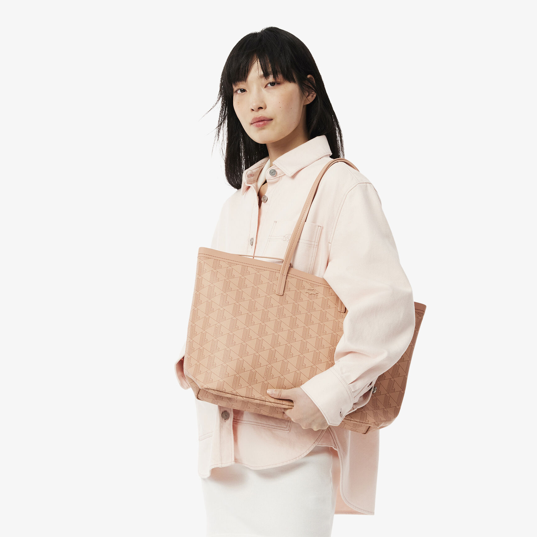Zely Grained Tote with Pouch