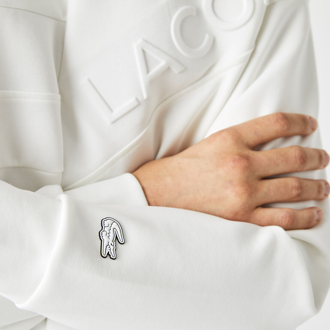 Men's Lacoste Loose Fit Patchwork Effect Sweatshirt Men's Lacoste Loose Fit Patchwork Effect Sweatshirt