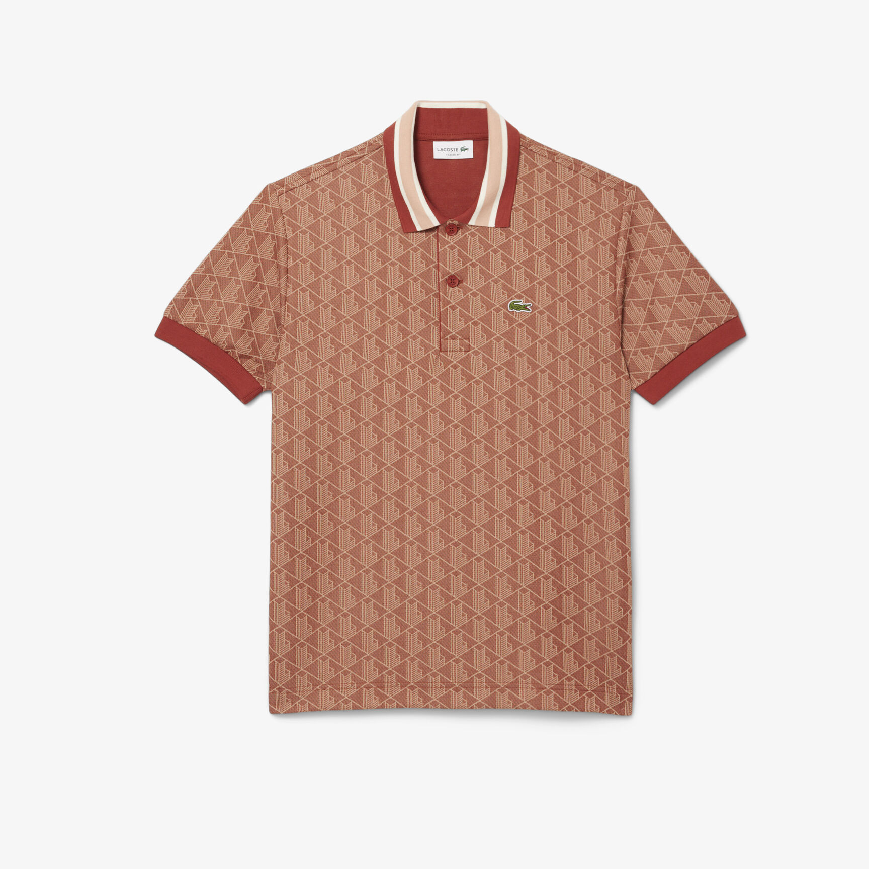 Classic Fit Monogram Jacquard Polo Shirt