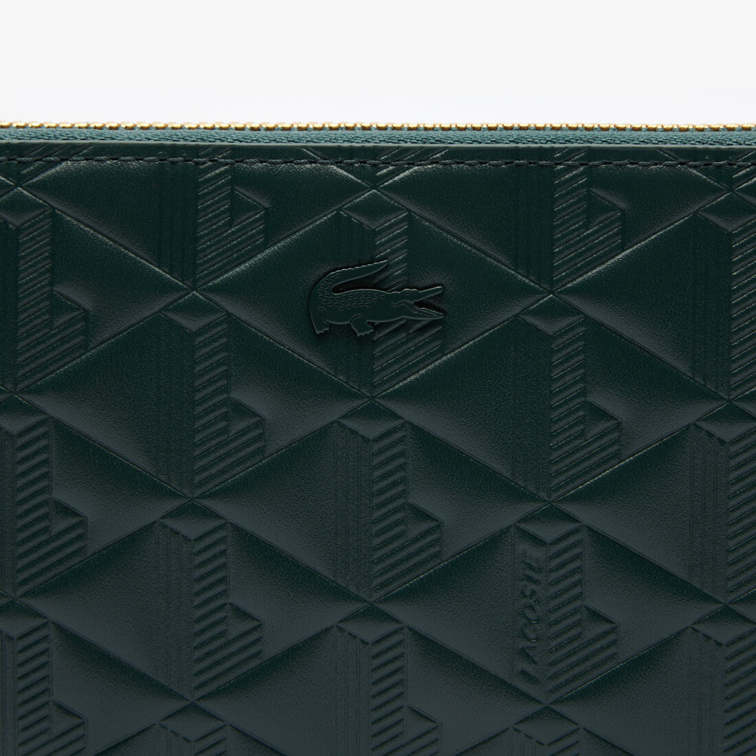 Maheki Zipped Embossed Leather Billfold Maheki Zipped Embossed Leather Billfold