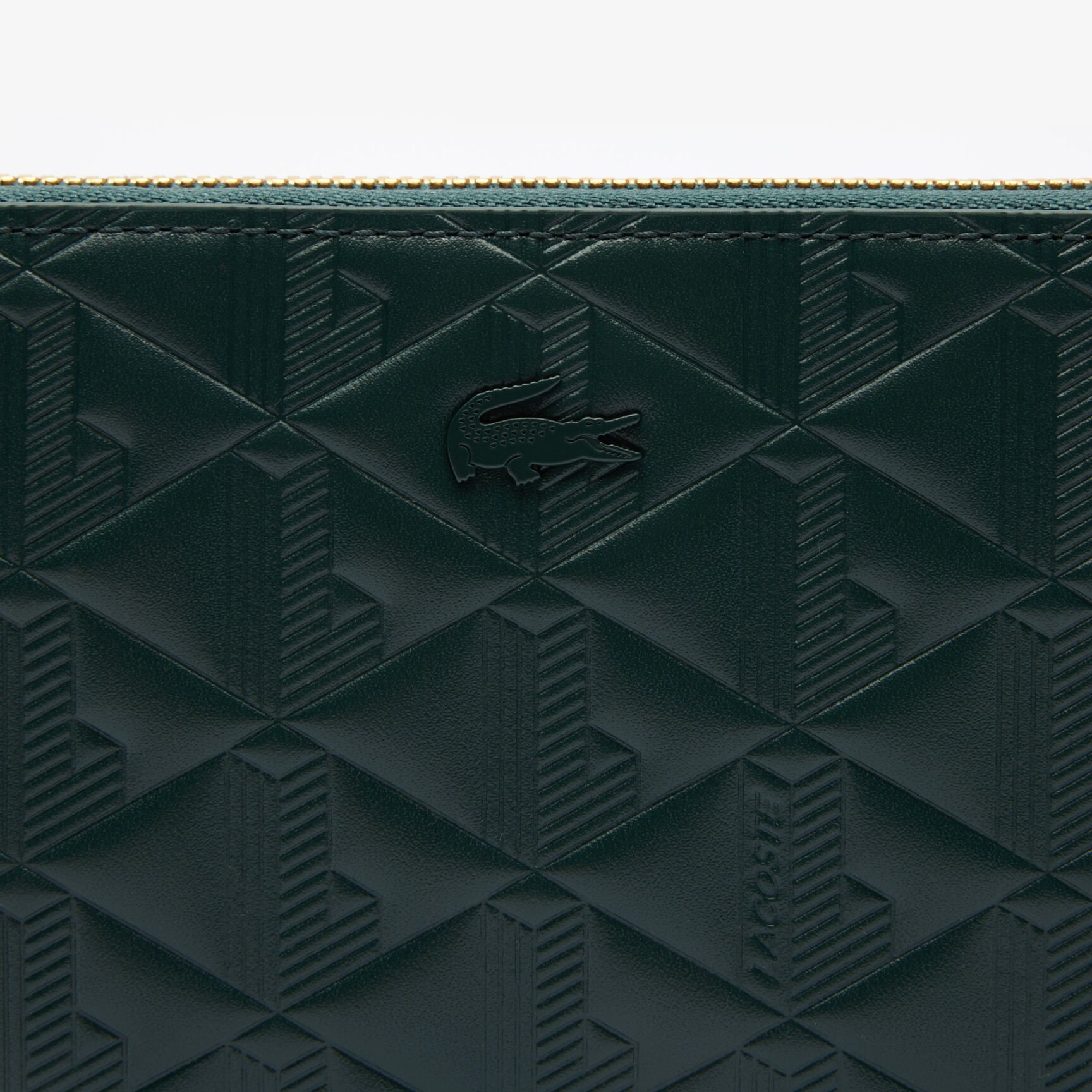 Maheki Zipped Embossed Leather Billfold Maheki Zipped Embossed Leather Billfold