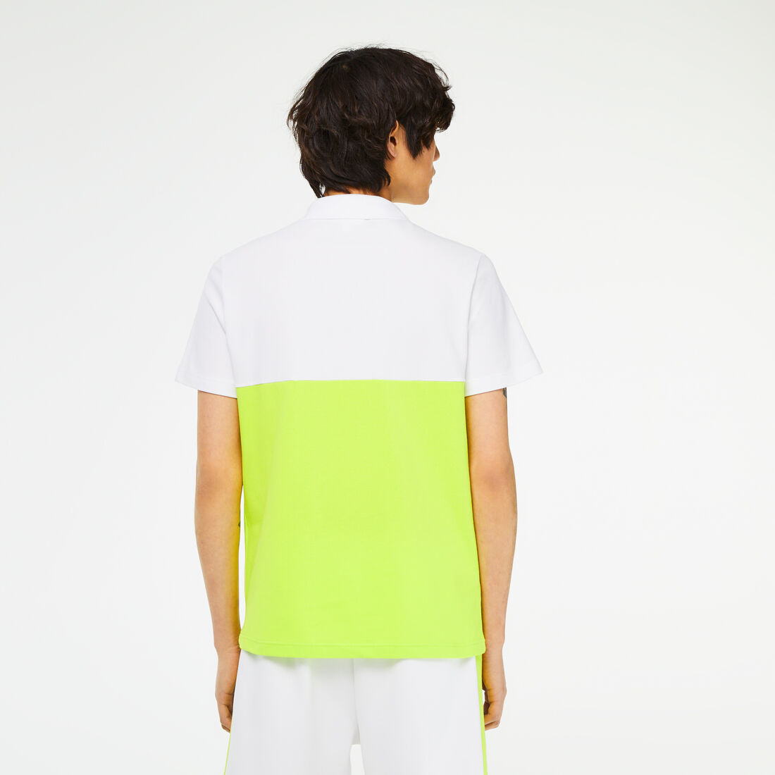 Men's Lacoste Cotton Pique Colourblock Polo Shirt Men's Lacoste Cotton Pique Colourblock Polo Shirt