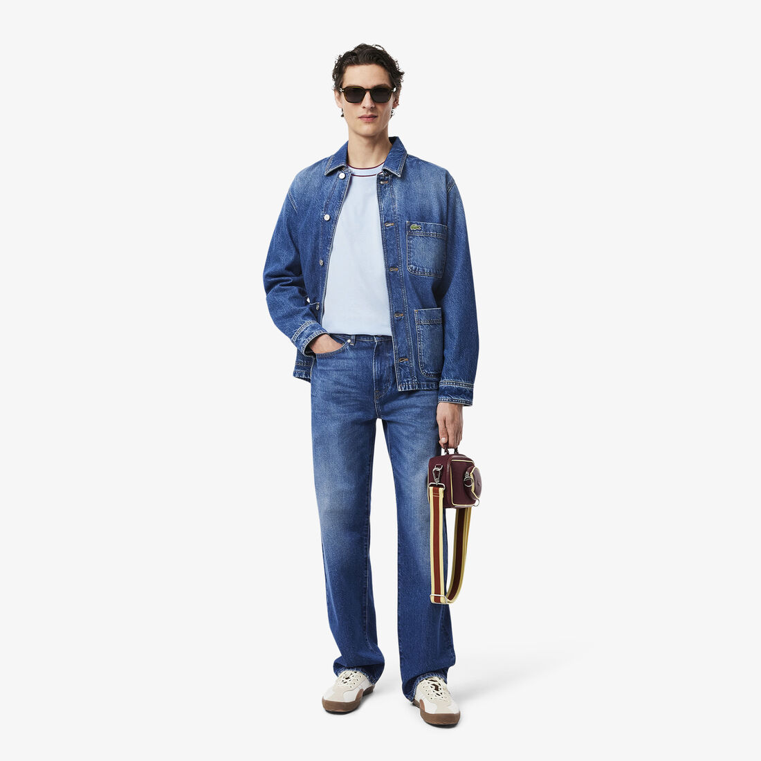 Stretch Pique Stripe Collar T-shirt Stretch Pique Stripe Collar T-shirt