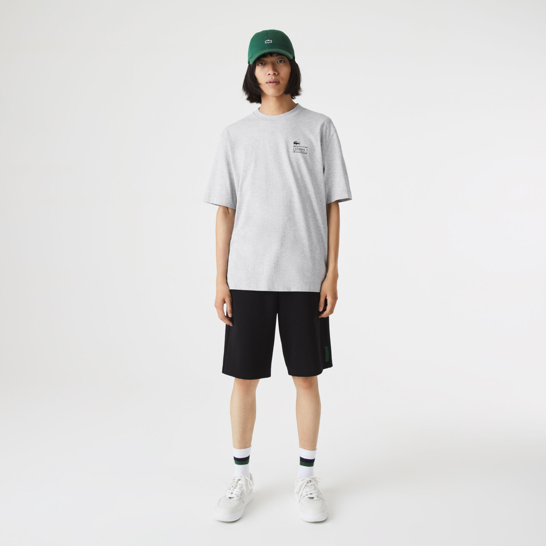 Men's Lacoste Print Loose Fit T-Shirt men s lacoste print loose fit t shirt