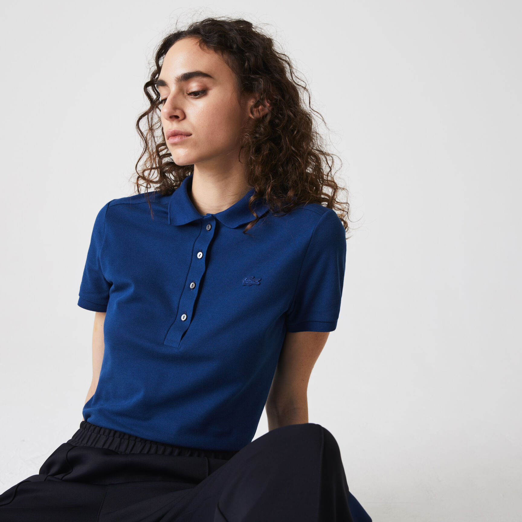 L.12.D Slim Fit Stretch Petit Pique Polo Shirt