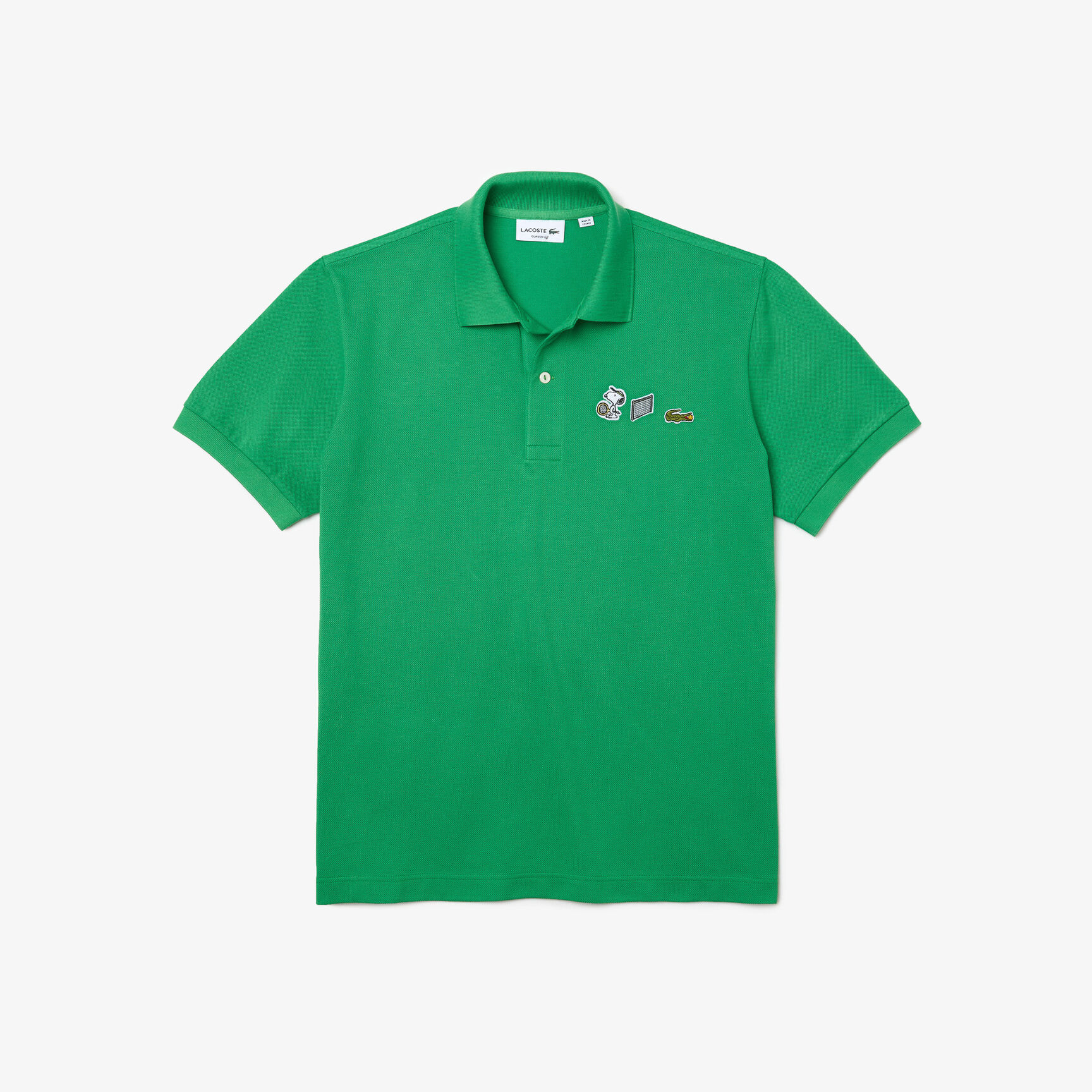 قميص بولو من القطن العضوي الرجالي من مجموعة Lacoste x Peanuts قميص بولو من القطن العضوي الرجالي من مجموعة Lacoste x Peanuts