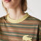unisex lacoste live loose fit crew neck striped cotton t shirt