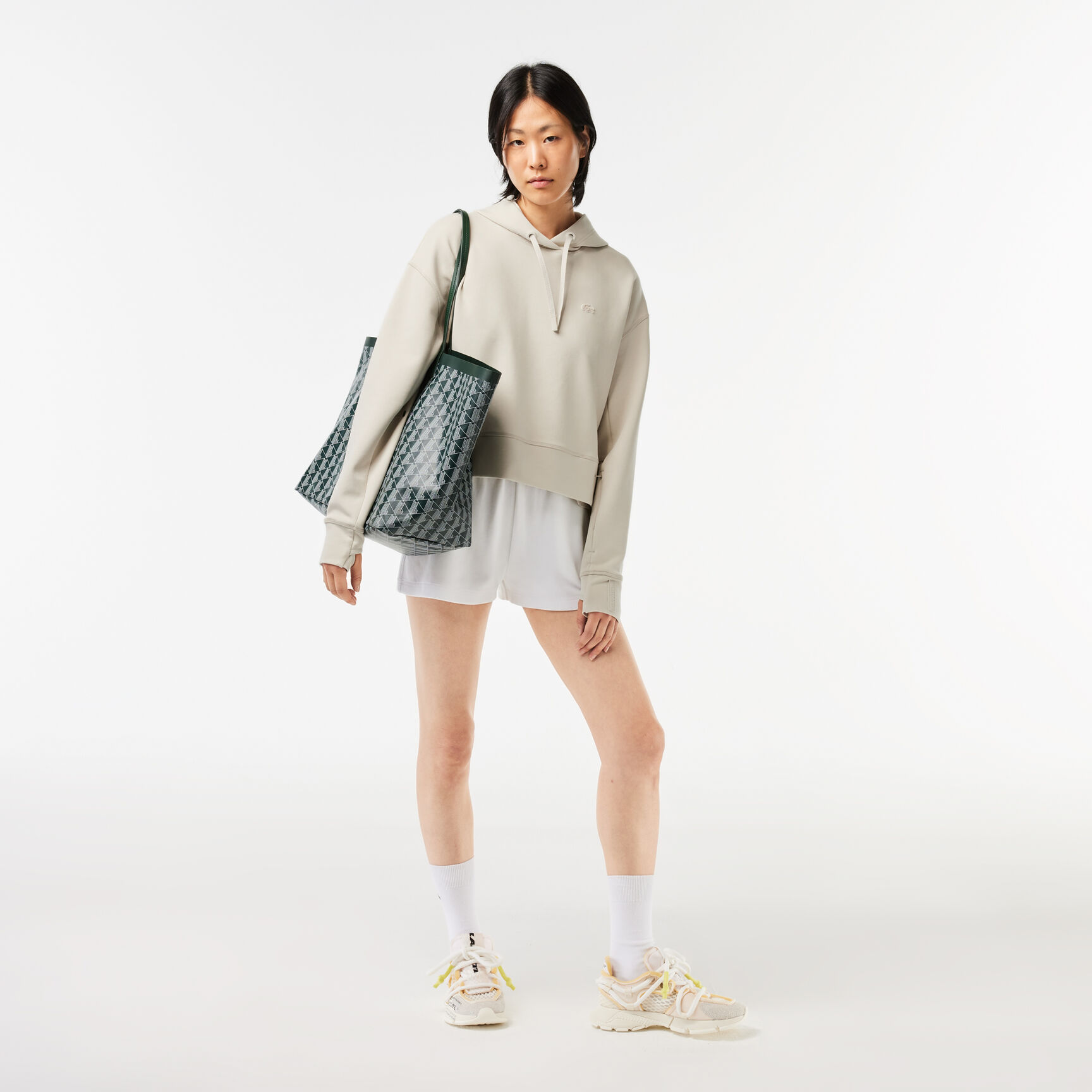 Short Cut Cotton Hoodie