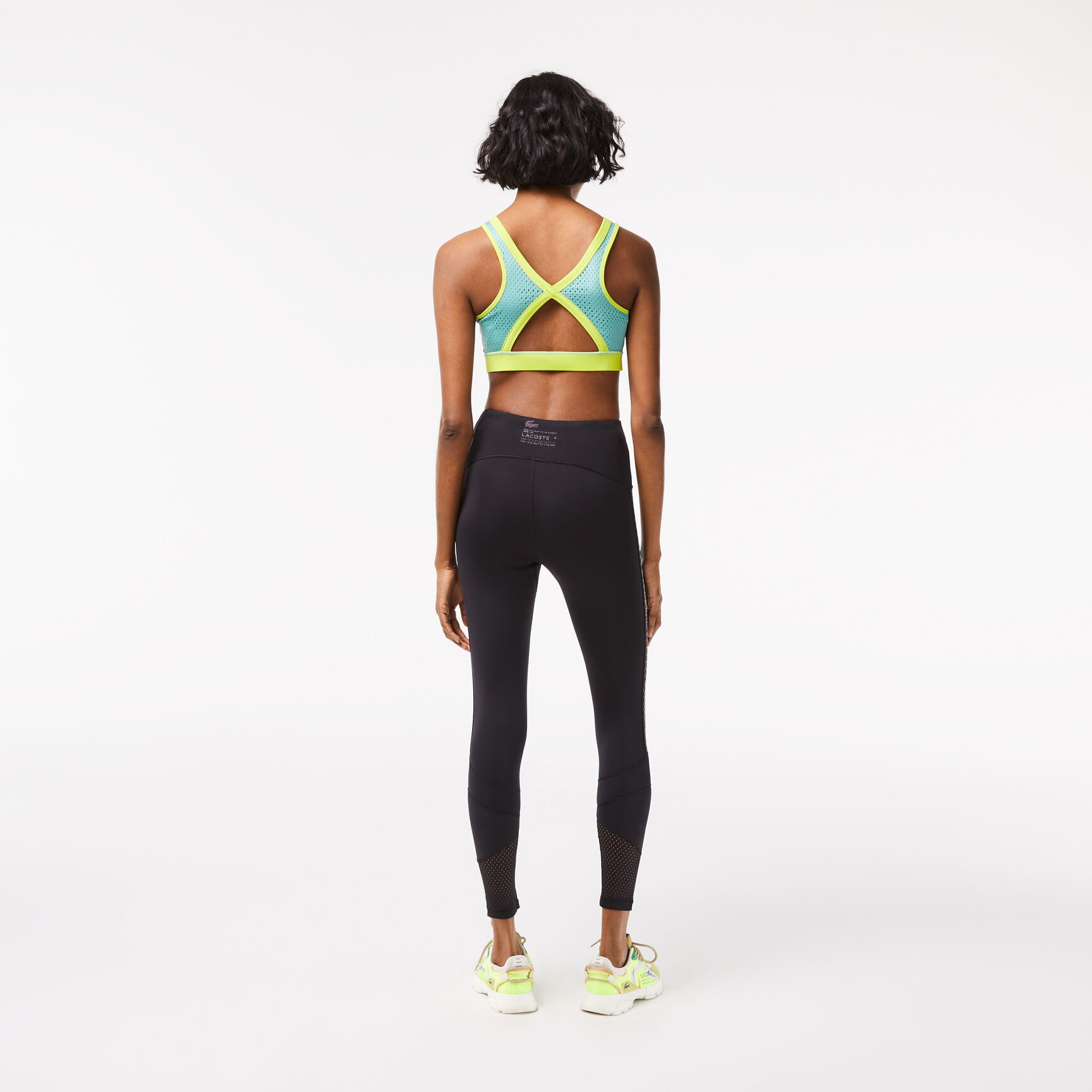 لغينغز مخطط بشعار الماركة للنساء مجموعة Lacoste Sport