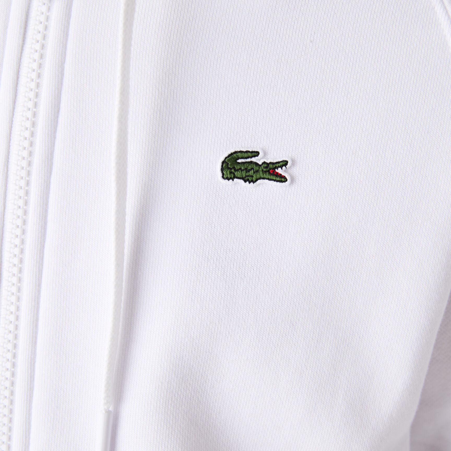 سويت شيرت للتنس من الصوف بسحاب وغطاء رأس مجموعة Lacoste SPORT للنساء