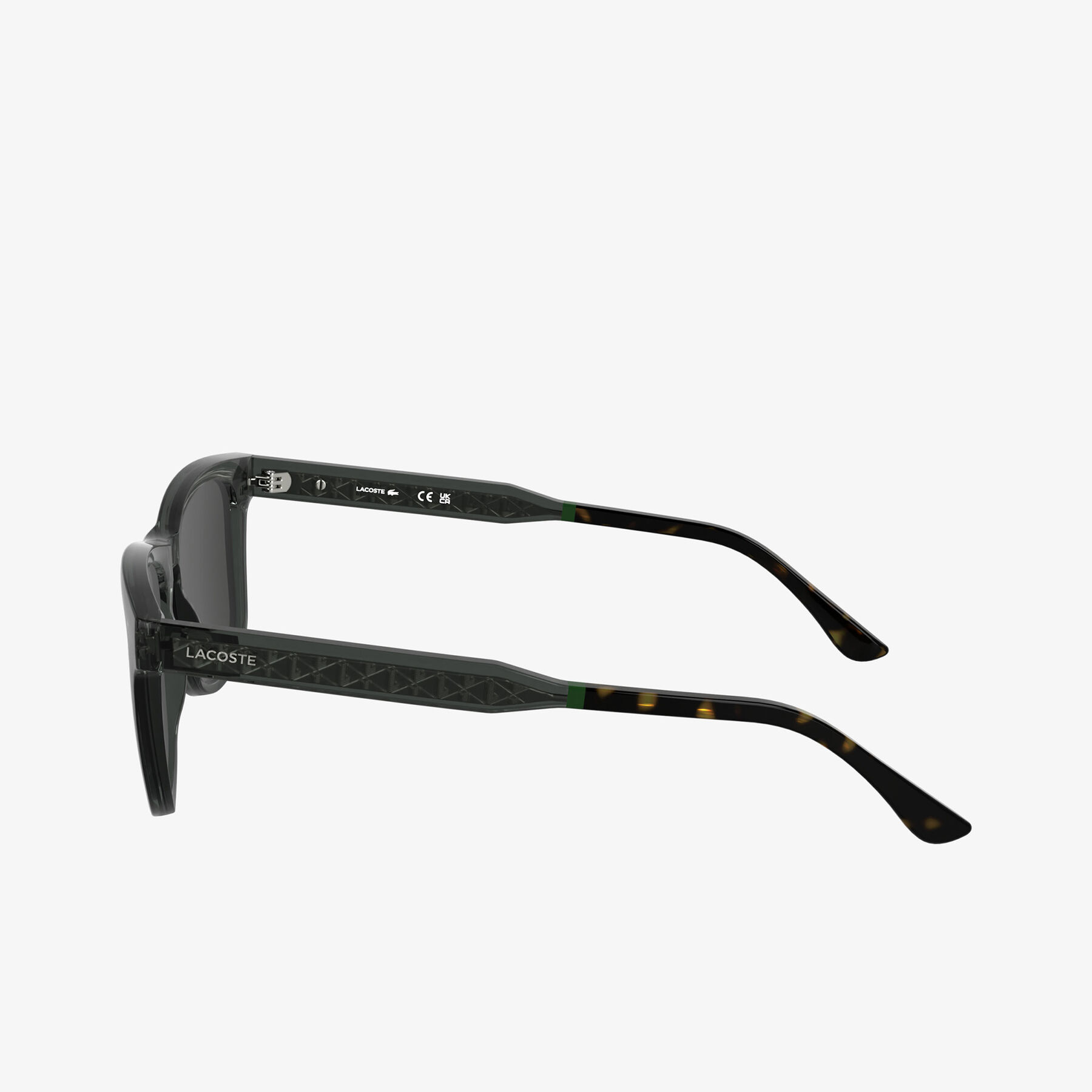 lacoste men s rectangular bio injected glasses
