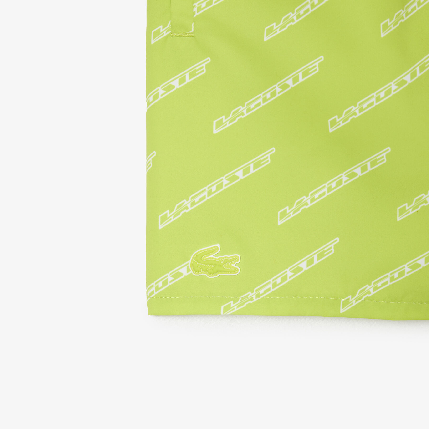 Boys’ Lacoste Printed Recycled Polyester Swim Trunks boys lacoste printed recycled polyester swim trunks
