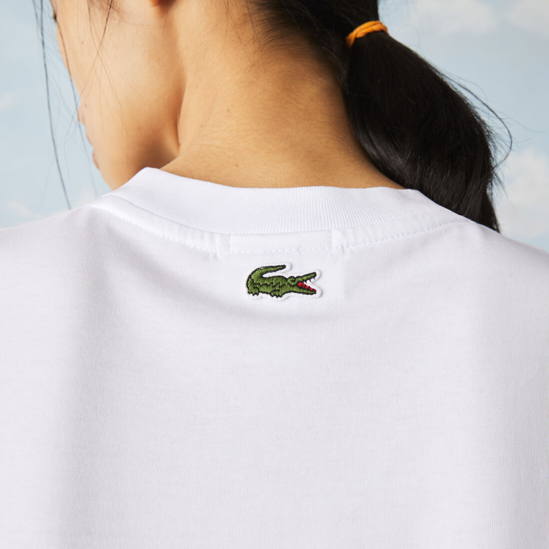 Unisex Lacoste LIVE Polaroid Collaboration Loose Fit Cotton T-shirt Unisex Lacoste LIVE Polaroid Collaboration Loose Fit Cotton T-shirt