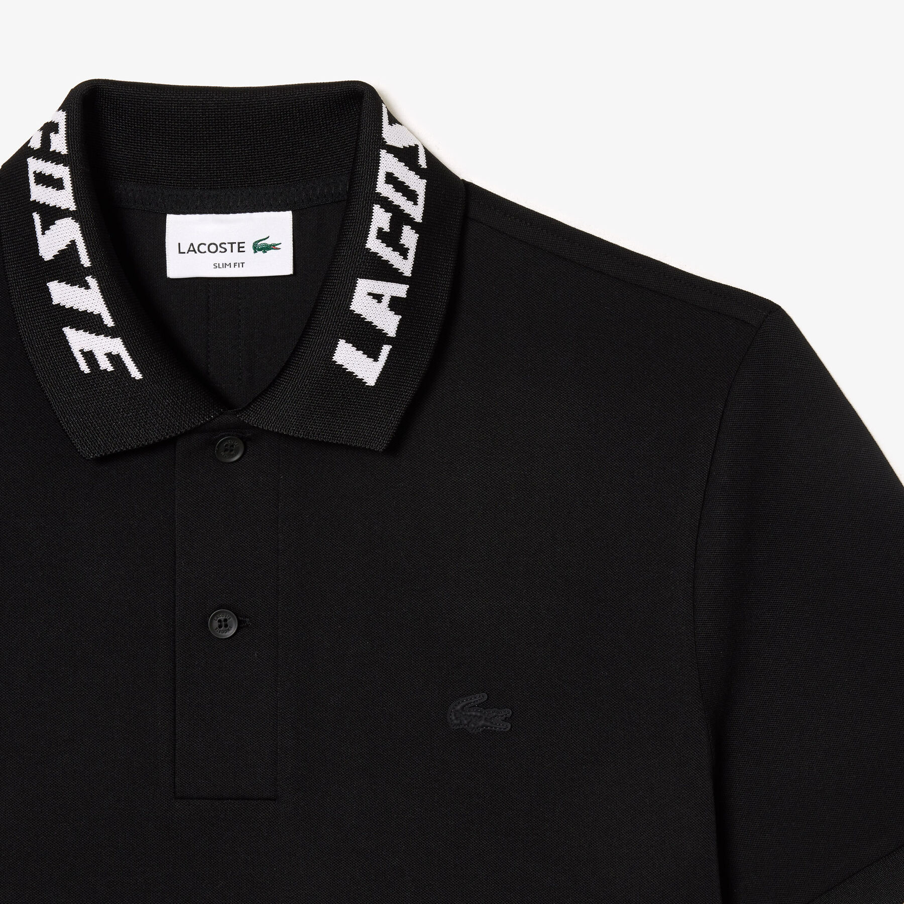 Men's Lacoste Branded Slim Fit Stretch Pique Polo Men's Lacoste Branded Slim Fit Stretch Pique Polo