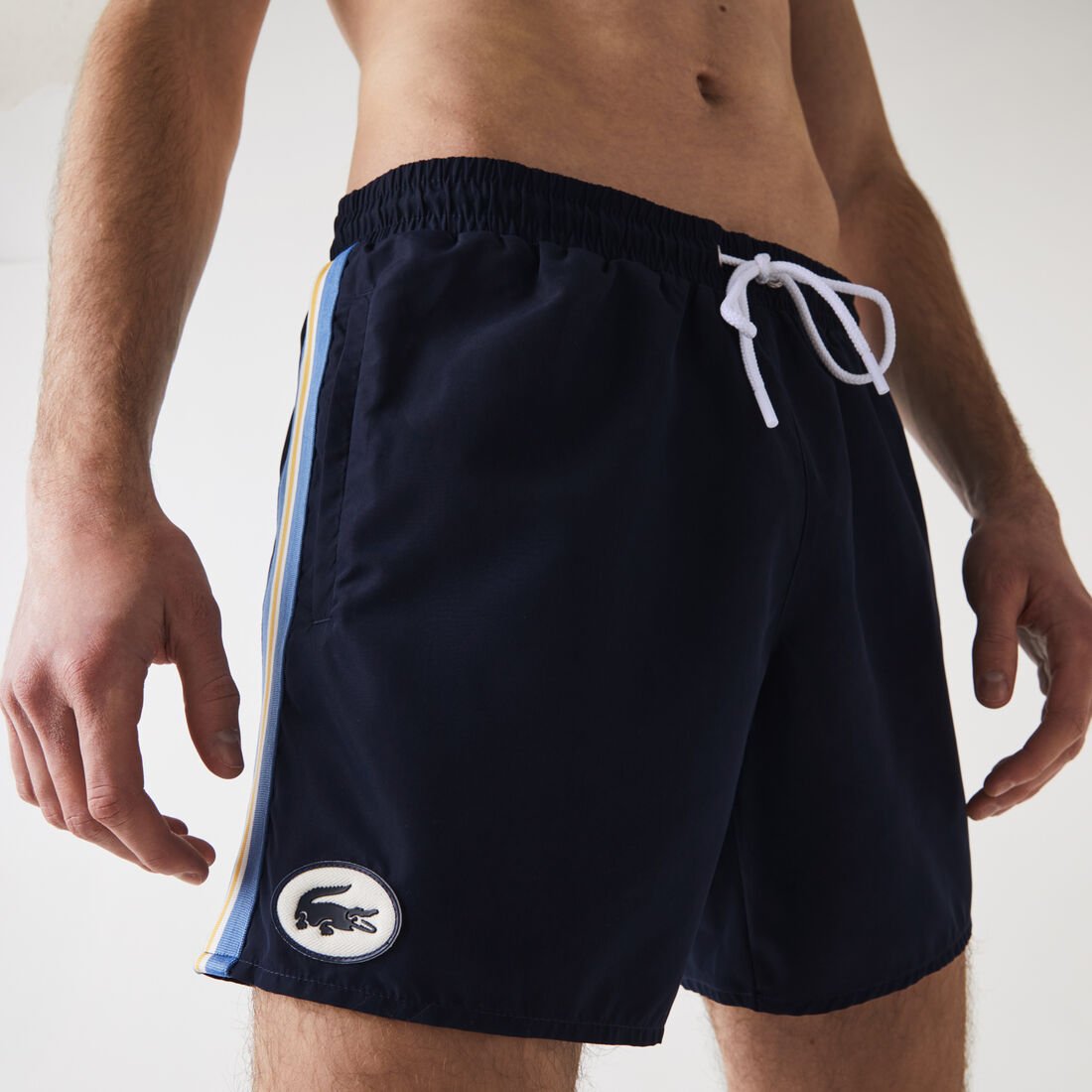 Men’s Heritage Contrast Bands Short Swimming Trunks Men’s Heritage Contrast Bands Short Swimming Trunks