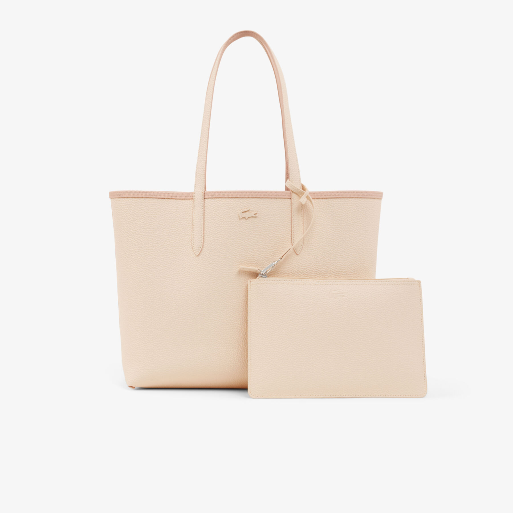 lacoste anna reversible tote with pouch