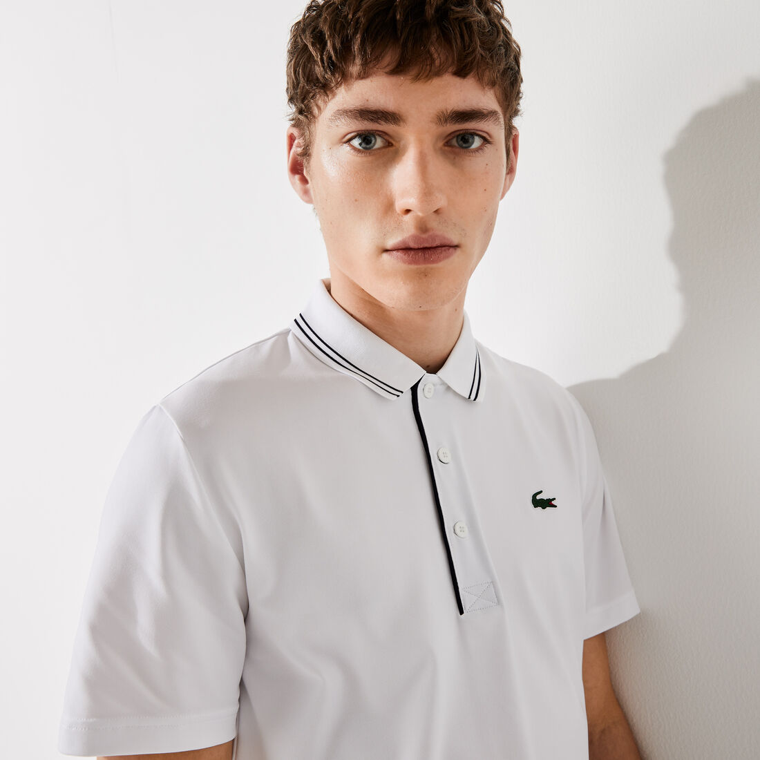 Men's Lacoste SPORT Signature Breathable Golf Polo Shirt