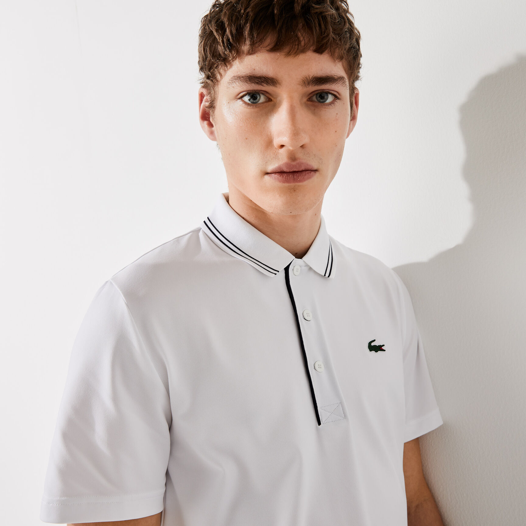 Men's Lacoste SPORT Signature Breathable Golf Polo Shirt Men's Lacoste SPORT Signature Breathable Golf Polo Shirt