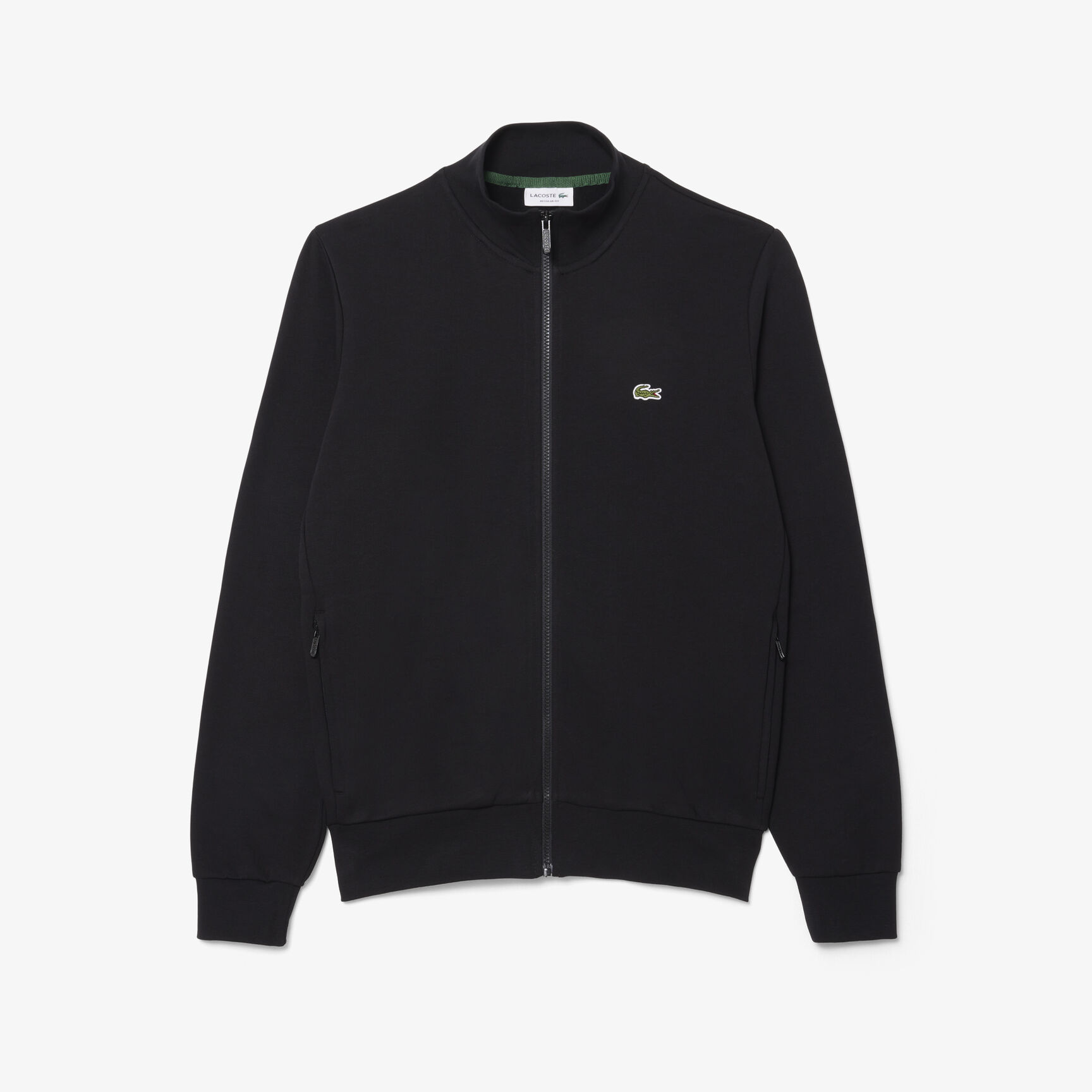 Zip-Up High Neck Fleece Sweatshirt