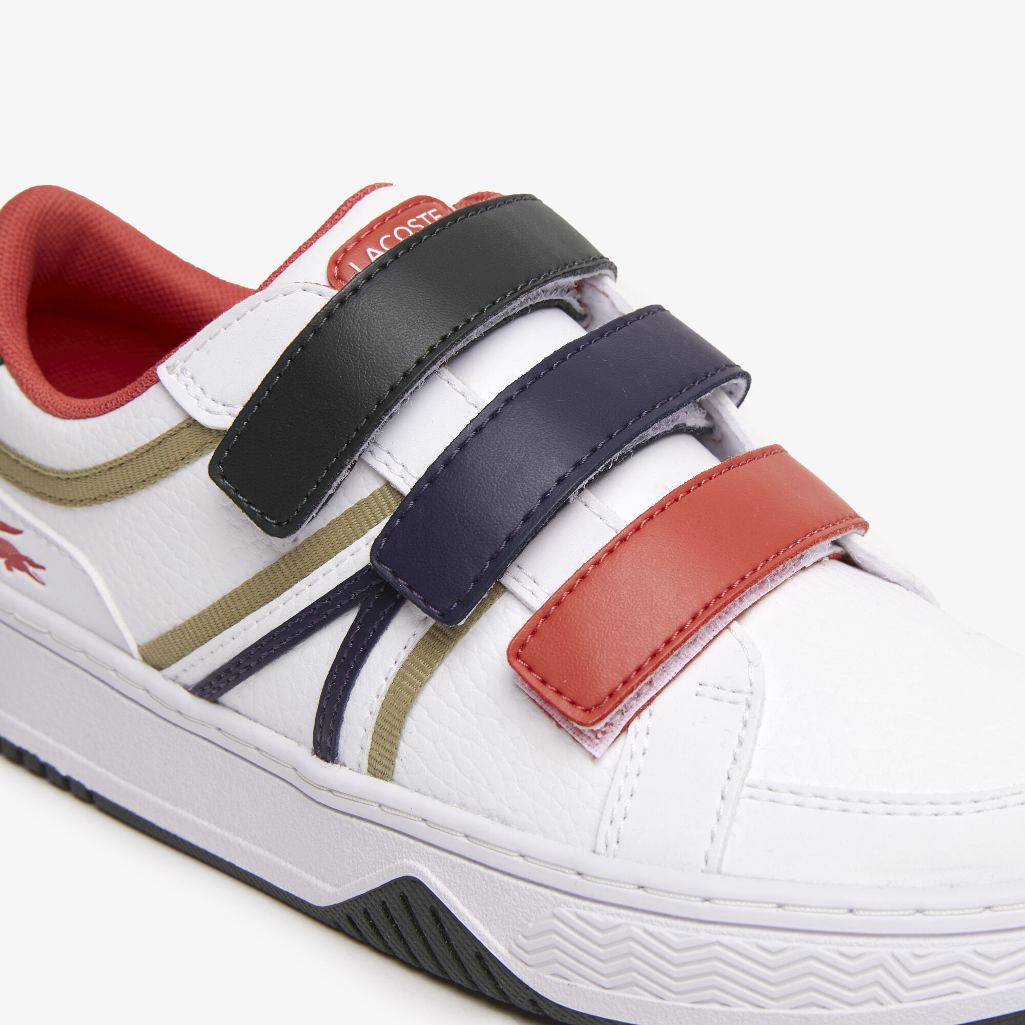 Children's lacoste shop velcro trainers