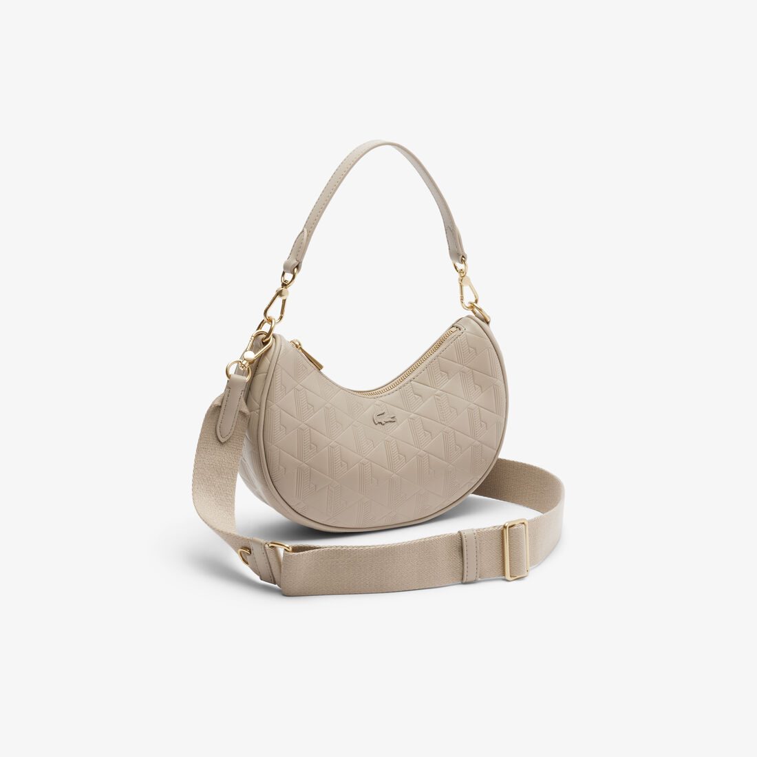 Maheki Embossed Leather Half Moon Purse Maheki Embossed Leather Half Moon Purse