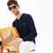 Men's V-neck Caviar Piqué Accent Cotton Jersey Sweater lacoste men s v neck caviar piqu accent cotton jersey sweater