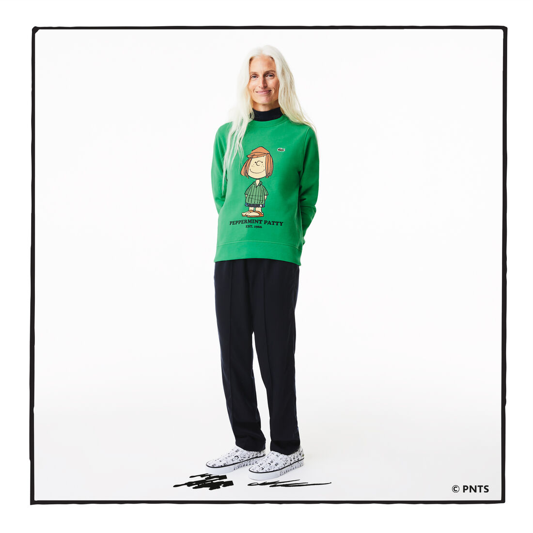 Women's Lacoste x Peanuts Crew Neck Organic Cotton Sweatshirt